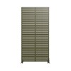 MAYEERTY 72*35in Metal Outdoor Patio Privacy Screen Freestanding Room Divider Partition for Indoor, Gray - 3 of 4