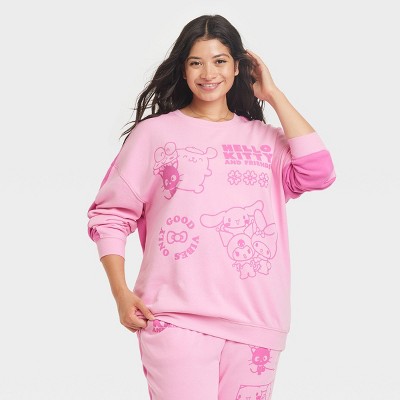 Women's Sanrio Hello Kitty And Friends Two-Tone Graphic Sweatshirt - Pink, 1 of 4