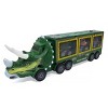 KOVOT Dino Transport Truck Playset: 14" Long with Light & Music, 3 Cars, 27 Mini Dinosaurs, Props, Car Launcher, and Ramp - 3 of 4