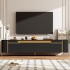 Kumasinova 74.8" Modern TV Stand for TV up to 80",Entertainment Center TV Media Console Table with 4 Drawers and 2 Cabinets for Living Room - 2 of 4