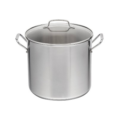 Farberware 10.5qt Aluminum Nonstick Stockpot With Lid Silver : Target