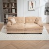 NicBex Modern Chenille Deep Seat Loveseat Sofa with Comfy Armrests & Pillows,2-Seat Sectional Sofa for Living Room,Bedroom - 3 of 4