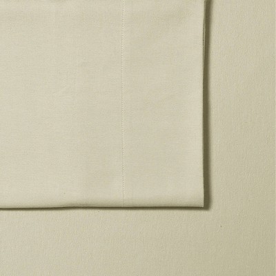 Natural Cotton Flannel Full Sheet Set with Deep Pockets