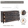 Farmhouse 7 Drawers Dresser for Bedroom with 4 Solid Wood Feet & Column Decor & Metal Slide, Storage Dressers for Bedroom - 4 of 4