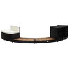 vidaXL Spa Surround Black and Natural Wood - 2 of 4