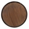 DOMETOUR 20x1.5" Wood Wall Mirror Transitional Decor Style with Frame of Solid Mango Wood Wall Decor for Bathroom, Entryway Console - 4 of 4