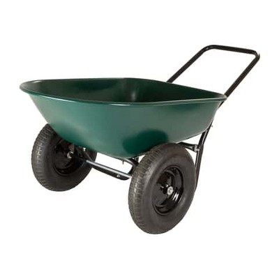 Yard Rover Garden Star Poly Residential Wheelbarrow 5 Cu Ft : Target