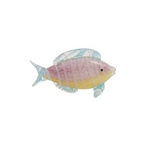 Beachcombers Tropical Stripe Fish Glass Art Figurine Home Decor Beach Coastal Ocean Sea Life 11 x 3.5 x 6.5 - 1 of 2
