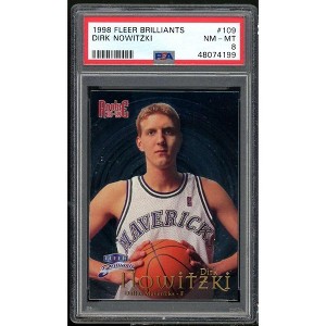 Dirk Nowitzki Rookie Card 1998-99 Fleer Brilliants #109 PSA 8 - 1 of 2