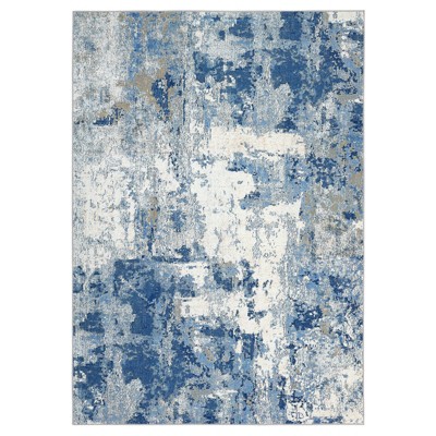 Washable Rug - Ultra Soft Area Rug, Non Slip Abstract Rug, Foldable, Stain Resistant Rugs for Living Room Bedroom, Modern Fuzzy Rug