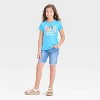 Girls' Bluey Happiest Day Short Sleeve Graphic T-Shirt - Blue - 4 of 4
