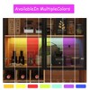 FUFU&GAGA Multifunctional Wood - toned Kitchen and Wine Cabinet with Glass Doors, Wine Rack & LED Lighting Available in Multiple Colors - 4 of 4
