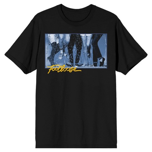 Footloose Dancing Feet Men's Black T-shirt : Target