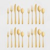 20pc Sussex Flatware Set Gold - Threshold™ : Target