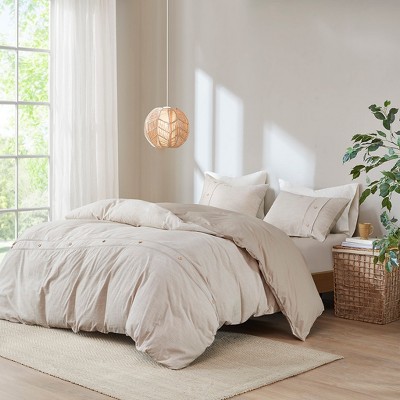 California King Natural Organic Cotton Duvet Cover Set