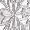 30" Augustus Leaner Wood Medallion Wall Art White - Brewster: MDF Material, Modern Style, Carved Geometric Design, Includes Hanging Loops - 3 of 4