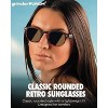 grinderPUNCH Retro Round Polarized Sunglasses  Stylish Circle Frame Shades for Women & Men with UV Protection - 2 of 4
