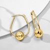 Ross-Simons 14kt Yellow Gold Bead Hoop Earrings - 3 of 4
