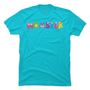 Men's Design By Humans Cute Momster Cartoon Monster By averilshop T-Shirt - 1 of 2