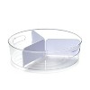 LunaLulinlk Clear Lazy Susan Turntable with Removable Dividers - 3 of 4