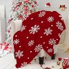 Lomsoe Christmas Throw Blanket Candy Cane Flannel Throw Blanket Super Soft Warm Bed Blanket Christmas Holiday Decor. - 2 of 4