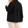 Agnes Orinda Women's Long Sleeve Casual Loose Business Work Fashionable Button Down V Neck Shirts - 4 of 4