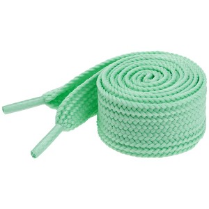 INSPIRE CHIC Flat Thick Wide Solid Color Shoe Laces for Athletic Sneakers Boots 1 Pair - 1 of 4