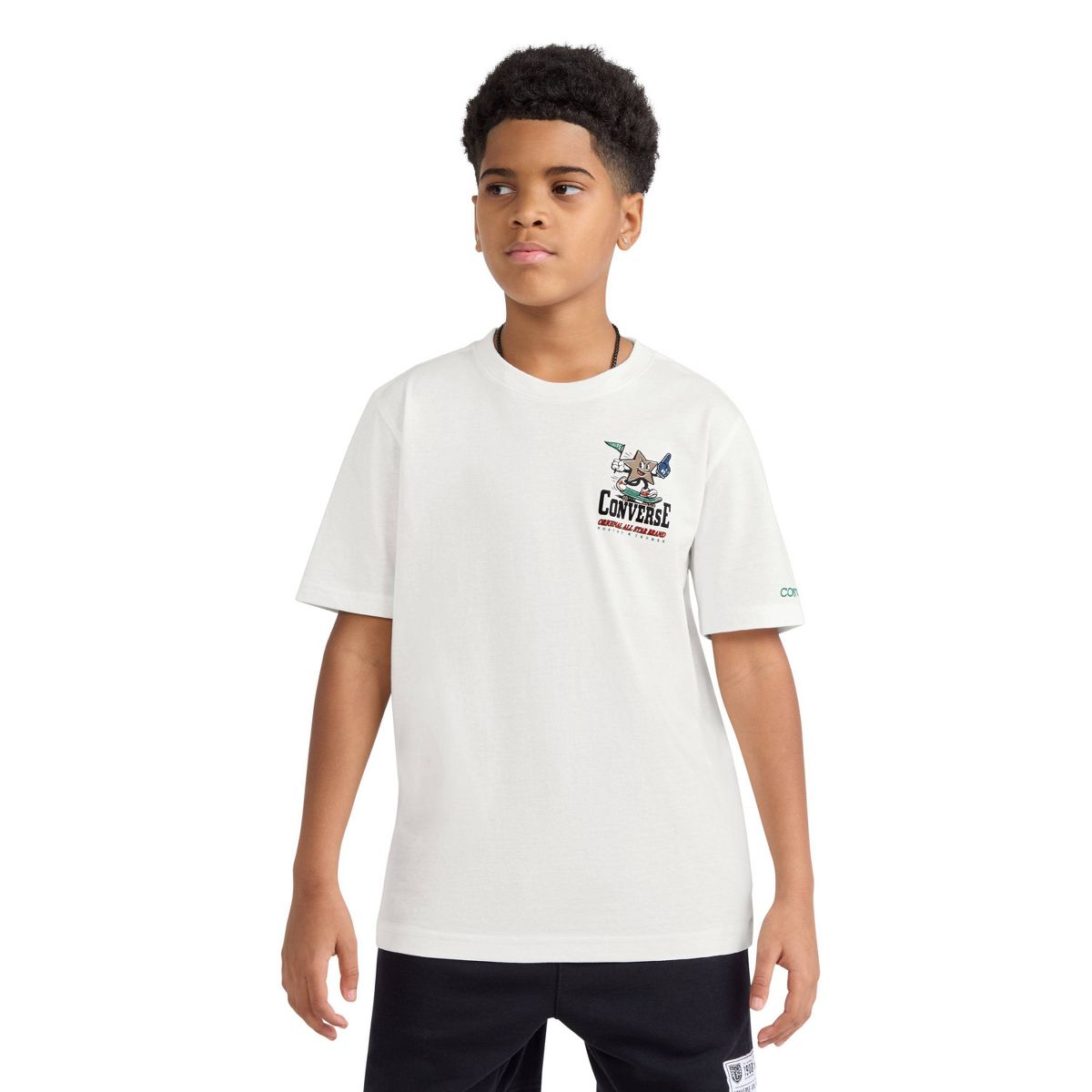 Converse® Boys' Star Skateboard Graphic T-Shirt - White - thumbnail 2