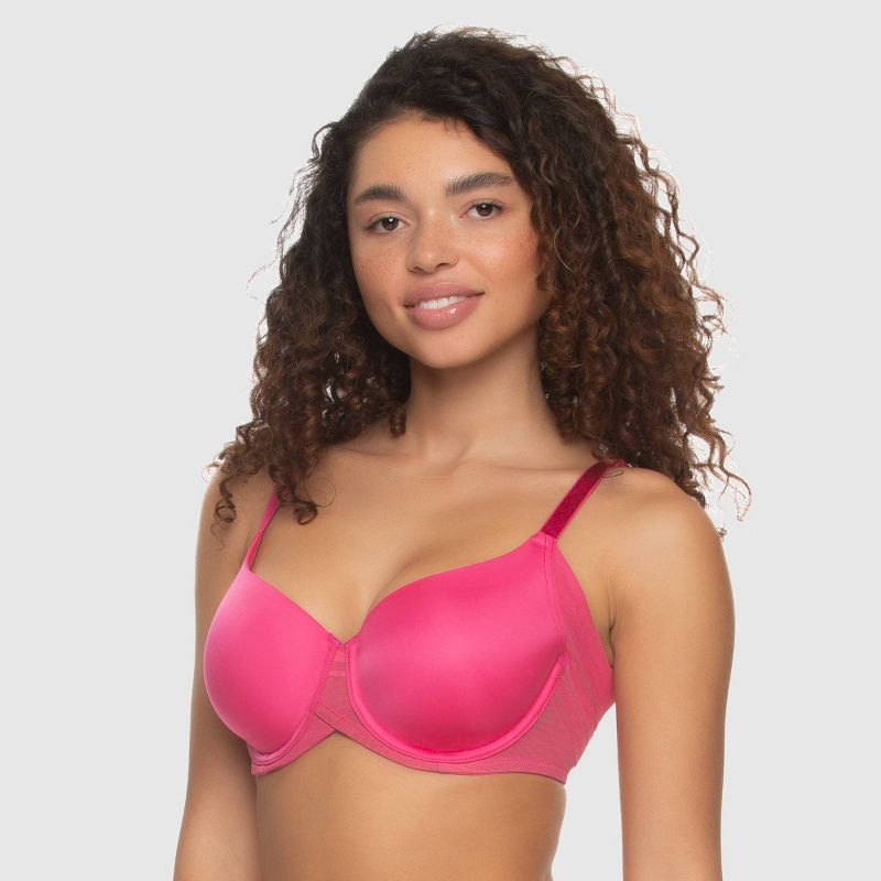 Paramour Women's Marvelous Side Smoother Bra - Fuchsia Rose, 2 of 3