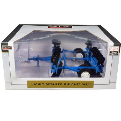 Disc Harrow with Folding Wings Blue "Classic Series" 1/16 Diecast Model by SpecCast