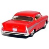 KiNSMART 1957 Chevy Bel Air Coupe 1:40 Scale 5" Die Cast Metal Classic Toy Car (Red) - 3 of 4