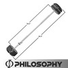 Philosophy Gym Rubber Fixed Barbell, Pre-Loaded Weight Straight Bar for Strength Training & Weightlifting - 4 of 4