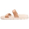 Journee Collection Womens Stellina Slide Flat Sandals Mocha 7.5 - 2 of 4