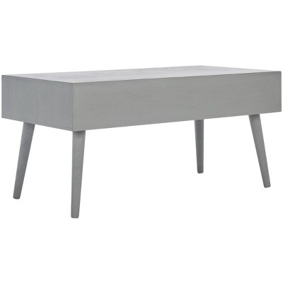 Belgian Farmhouse 42" Mid-Century Wood Coffee Table with Storage