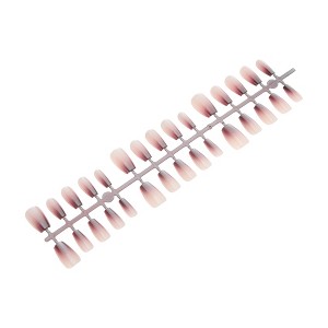 Unique Bargains Gradient Short Coffin Fake Nails 1 Pc - 1 of 4