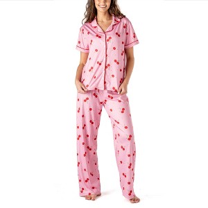 Hello Mello Women's Signature Lounge Top and Pants, 2-Piece Pajama Set - 1 of 4
