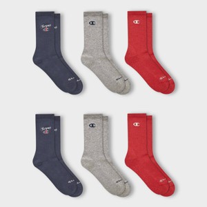Champion Women's Embroidered 3pk Crew Socks - 1 of 4