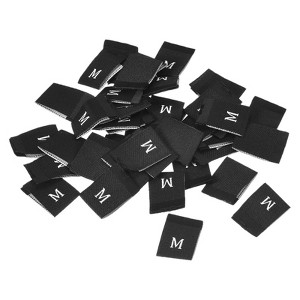 Unique Bargains Woven Crafting Clothing Sewing Embroidered Size Labels 100 Pcs - 1 of 4