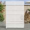Dovelina Outdoor Freestanding Metal Privacy Screen Decorative Garden Fence - 2 of 4