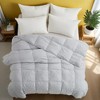 Peace Nest Lightweight Summer White Feather Down Comforter Duvet Insert - 2 of 4