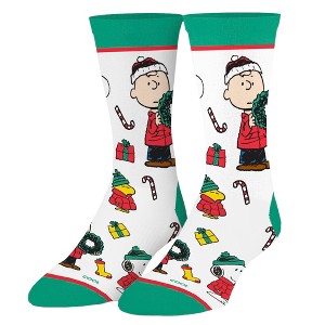 Cool Socks, A Charlie Brown Christmas, Funny Novelty Socks, Large - 1 of 4