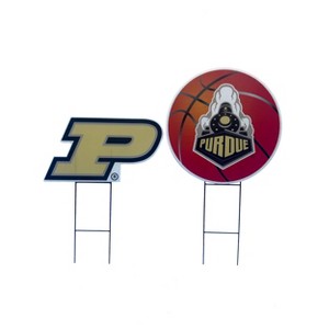 NCAA Purdue Boilermakers 2pk Logo and Helmet Garden Stake Set - 1 of 1