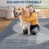 Modern Area Rugs Washable Contemporary Accent Carpet Non Slip Stain Resistant Geometric Floor Cover for Living Room Bedroom Kitchen - 4 of 4