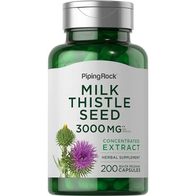 Piping Rock Milk Thistle Capsules 3000mg | 200 Count