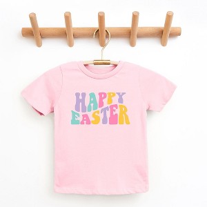 The Juniper Shop Happy Easter Wavy Colorful Youth Short Sleeve Tee - 1 of 2