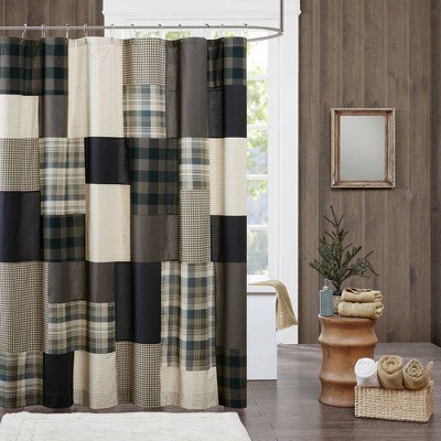 Winter Hills Cotton Shower Curtain Tan - Woolrich