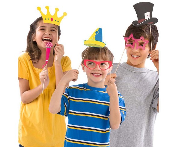 Photo Booth Kit For Children - Hats, Ties, Glasses & More - The Sarut Group