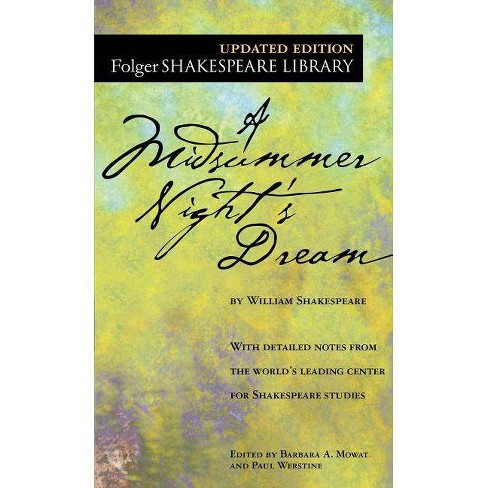 A Midsummer Night's Dream - (Folger Shakespeare Library) by William  Shakespeare (Paperback)