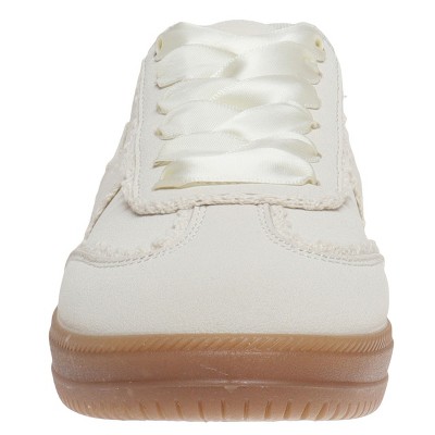 Женские кроссовки Outwoods Womens Giana 6 Suede Sneaker with Ruffle Look Detail and Silk Laces, Cream (9) — фото 2