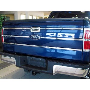 QAA is Compatible with 2009-2014 Ford F-150 6 Piece Stainless Tailgate Insert Trim, 0.875" Width TGI49308 - 1 of 3